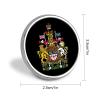 Coat Arms of Canada Round Badge Brooch Pin Funny Print Lapel Tie Pins for Men Women Clothing Bags Decorative view 2