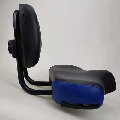 Wide Bicycle Seat Backrest, Oversized Comfort Bike Seat, Memory Foam Padded Tricycle Seat, Faux Leather Waterproof Bicycle Saddle Pad, Universal Bike Seat with Soft Back (Color : Blue)