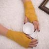 Fingerless Knitted Mitten Warm Gloves Women Arm Warm Girl Winter Keep Soft Gloves Mittens Combo (Yellow, One Size) view 2