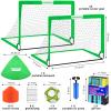 Kids Soccer Goals for Backyard Set - 2 of 4' x 3' Portable Soccer Goal Training Equipment, Pop Up Toddler Soccer Net with Soccer Ball, Soccer Set for Kids and Youth Games, Sports view 2