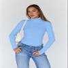 Trendy Queen Women's Turtleneck Long Sleeve Shirts Spring Fashion BasicThermal Underwear Tops Winter Clothes 2026 Baby Blue M view 2