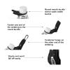 3pcs Bottle Hanging Buckle Clip, Portable Water Bottle Ring Holder with D-Ring Hook, Nylon Webbing Keychain, Mineral Water Bottle Clip for Backpack Belt Outdoor Camping Hiking Mountaineering Traveling view 2