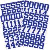 Epakh 102 Pcs Sports Helmet Numbers Sticker 1.25 Inch Vinyl Helmet Numbers Decals Self Adhesive Hockey Stickers for Baseball, Hockey, Football, Lacrosse, Batting(Navy Blue) view 1