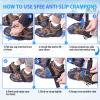 Sfee Crampons, V3 Tungsten Ice Cleats for Shoes & Boots - Traction Cleats for Hiking, Walking, Running on Snow & Ice view 4