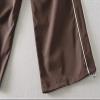 XPONNI Women's Baggy Y2K Parachute Track Pants (Brown, M, Medium) view 4