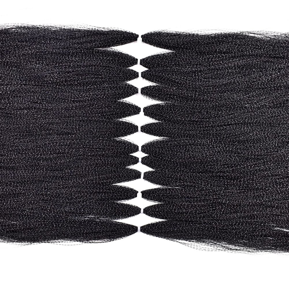 12 Packs 270 Strands per Bag Crystal Flash Line Fly Fishing Tying Material Dry Flies Multiple Colors (17- Black -12packs)