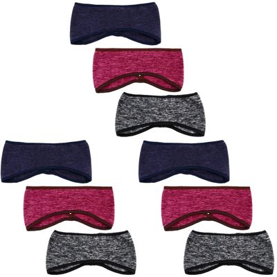 TENDYCOCO 9 pcs Headband Ear Warmer Cover Band Sports Headwraps Ear Covers Sweatband Moisture Wicking Full Cover Ear Muffs Exercise Hair Band Full Coverage Headgear Man Polyester