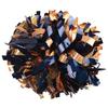 GUIFIER 2 Pieces 6 Inches Metallic Holographic Cheerleading Pom Poms with Baton Handle, Cheerleader Pom Poms, Cheering Pom Pom Cheer for Cheerleading Gifts, Sports Team Spirit (Navy Blue and Gold) view 1