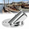 22mm/25/32mm Marine 316 Stainless Steel Tube Pipe Deck Handrail Rail Fitting Stanchion Round Base Mount Boat Accessories (Hole Diameter:22mm 7/8inch, 60) view 3