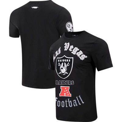 Pro Standard Men's Black Las Vegas Raiders Old English T-Shirt