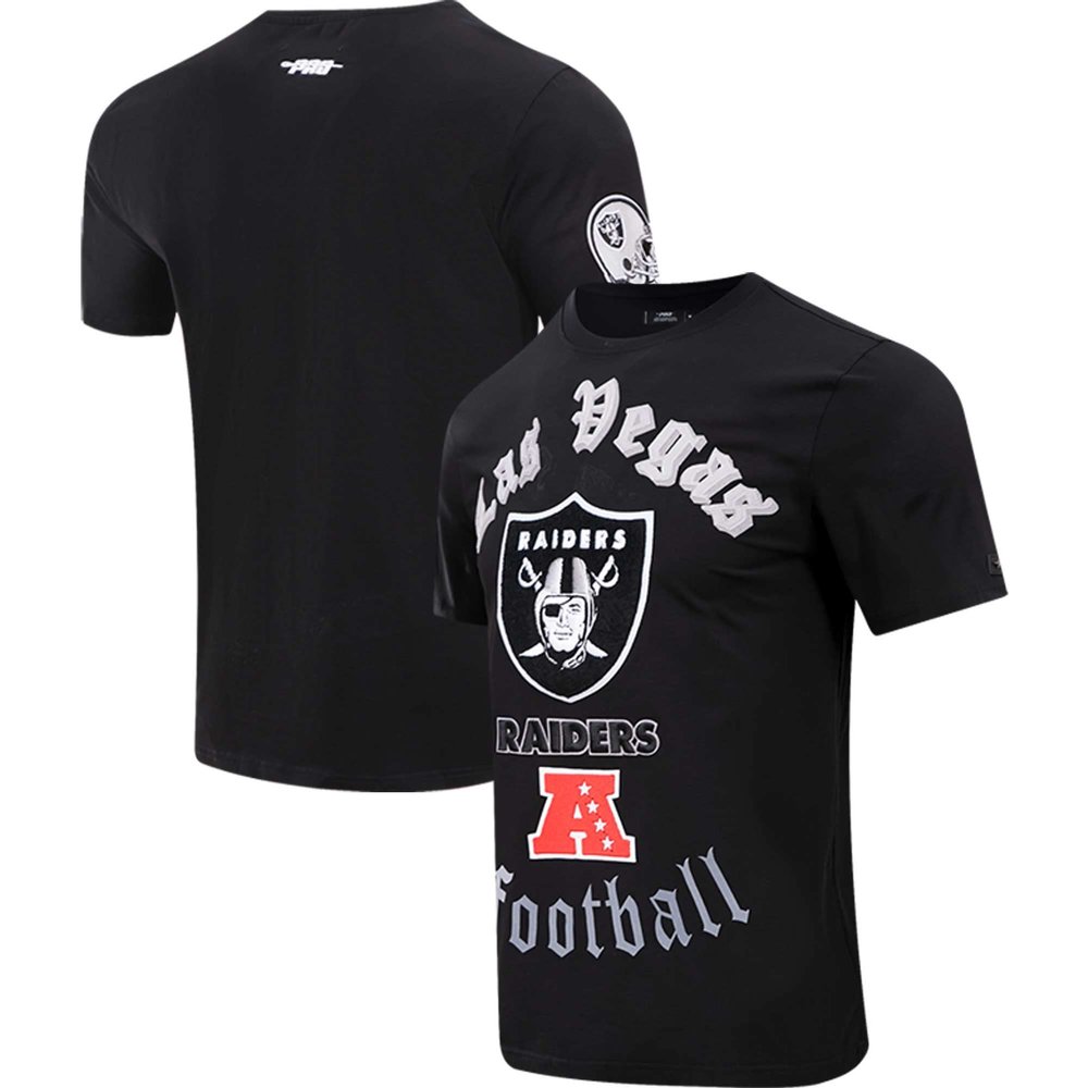 Pro Standard Men's Black Las Vegas Raiders Old English T-Shirt