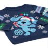 Blue's Clues and You Christmas Jumper Kids Navy Knitted Xmas Sweater 2-3 Years view 2