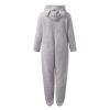 1 Piece Fleece Pajamas Sherpa Jumpsuit Women Women's Fuzzy Pajamas Long Sleeve Adult Cat Onesie Pajamas Winter Rompers Sleepwear view 4