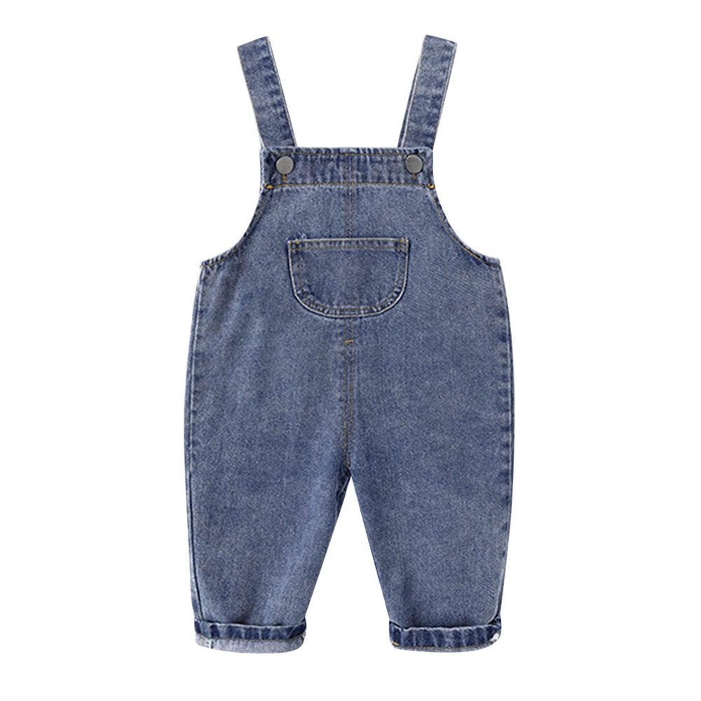 Toddler Boy Fall Outfits Children Toddler Kids Infant Baby Boys Girls Cute Denim Overalls Suspender (Blue, 6-12 Months)