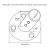 22mm/25/32mm Marine 316 Stainless Steel Tube Pipe Deck Handrail Rail Fitting Stanchion Round Base Mount Boat Accessories (Hole Diameter:22mm 7/8inch, 30) view 4