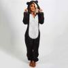 1 Piece Fleece Pajamas Sherpa Jumpsuit Women Women's Fuzzy Pajamas Long Sleeve Adult Cat Onesie Pajamas Winter Rompers Sleepwear view 4