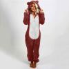 1 Piece Fleece Pajamas Sherpa Jumpsuit Women Women's Fuzzy Pajamas Long Sleeve Adult Cat Onesie Pajamas Winter Rompers Sleepwear view 4