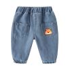 Toddler Pants Children Kids Toddler Infant Baby Boys Girls Cute Cartoon Animals Print Jeans (Light Blue, 2-3 Years) view 1