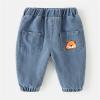 Toddler Pants Children Kids Toddler Infant Baby Boys Girls Cute Cartoon Animals Print Jeans (Light Blue, 2-3 Years) view 3