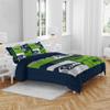 Pegasus Home Fashions Seattle Seahawks Block Logo Three Piece Full/Queen Bed Set view 1