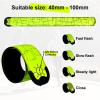 TRAYIU LED Safety Wristband Lights - Rechargeable Light Up Arm Ankle Band Kids Magic Slap Glow Bracelets Reflective Belt High Visibility for Night Cycling Walking Joggers Running Gear view 2