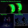 TRAYIU LED Safety Wristband Lights - Rechargeable Light Up Arm Ankle Band Kids Magic Slap Glow Bracelets Reflective Belt High Visibility for Night Cycling Walking Joggers Running Gear view 4