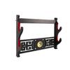 GUIIYLGG Sword Holder Katana Wall Mount - 2-Tier Tai Chi icon Velvet Padded Katana Holder Samurai Sword Display Rack Wand Lightsabe Wakizashi Sword Stand Display Hanger view 1