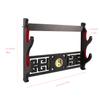 GUIIYLGG Sword Holder Katana Wall Mount - 2-Tier Tai Chi icon Velvet Padded Katana Holder Samurai Sword Display Rack Wand Lightsabe Wakizashi Sword Stand Display Hanger view 2