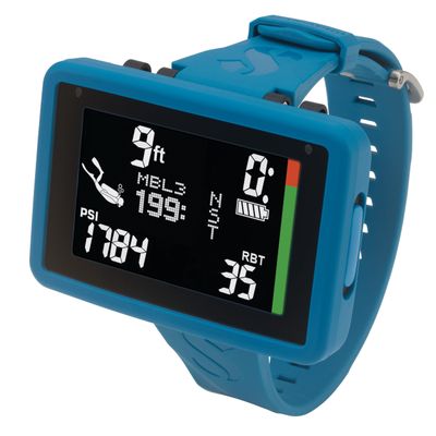 SCUBAPRO Luna 2.0 Air Integrated (AI) Wrist Scuba Dive Computer with Bluetooth, Includes Case and Silicone Arm Strap