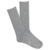 K. Bell Socks Classic Comfort Fit Ribbed, Grey Heather, Men's Shoe Size: 6.5-12 view 1