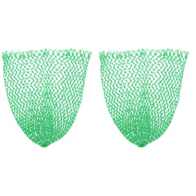 2pcs Outdoor Thick Nets Green Portable Thickened Bag Cm Catching Landing Saltwater Foldable Catch Mesh Land Small Tank Net Freshwater Fly Fishing Replacement Netting Fish