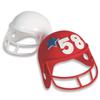 S&S Color-Me White Football Helmets, Personalize with Team Logo & Colors, Decorate with Permanent Markers, Paint or Stickers, Camp, Sports, Plastic, Decorative Use Only, 6 x 4-1/2", Pack of 12 view 2