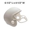 S&S Color-Me White Football Helmets, Personalize with Team Logo & Colors, Decorate with Permanent Markers, Paint or Stickers, Camp, Sports, Plastic, Decorative Use Only, 6 x 4-1/2", Pack of 12 view 3