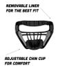 Markwort Universal GameFace Softball Safety Mask - Youth Medium,Orange/Black view 3