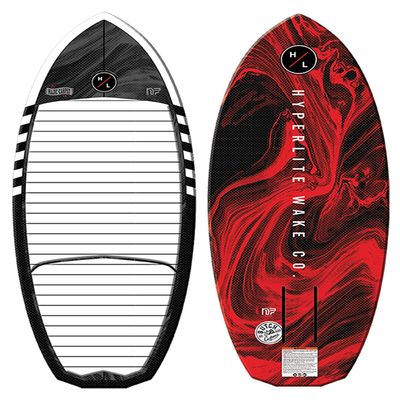 Hyperlite Majic Karpet Wakefoil Board White/Red 4ft 4in