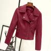 tuduoms Winter Jackets for Teen Girls Fashion Pu Leather Motorcycle Jacket Lapel Zipper Slim Bomber Coat Winter Warm Outwear view 4