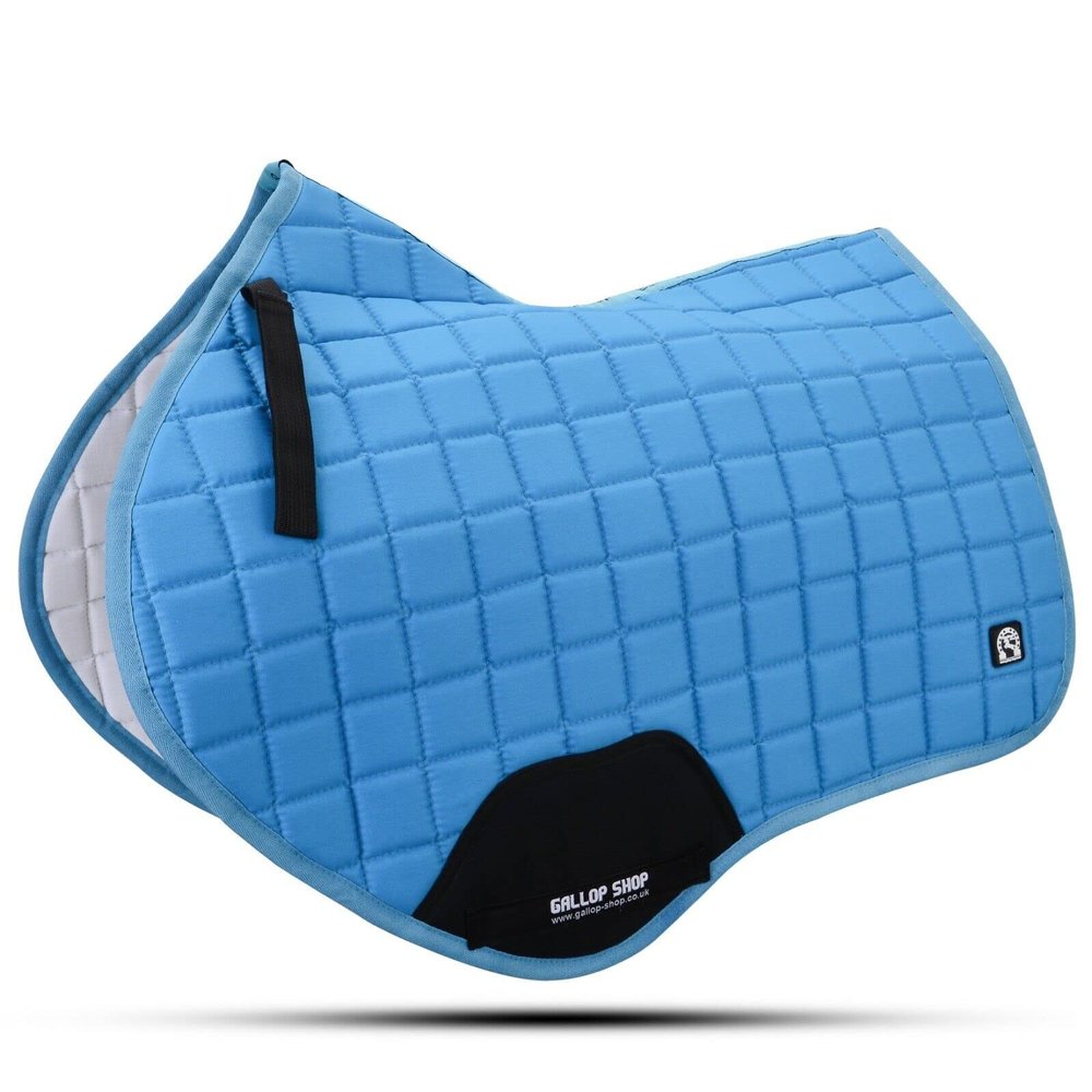 GLP Close Contact Jumping Saddle Cloth Numnah Saddle Pads (Full, Aqua)