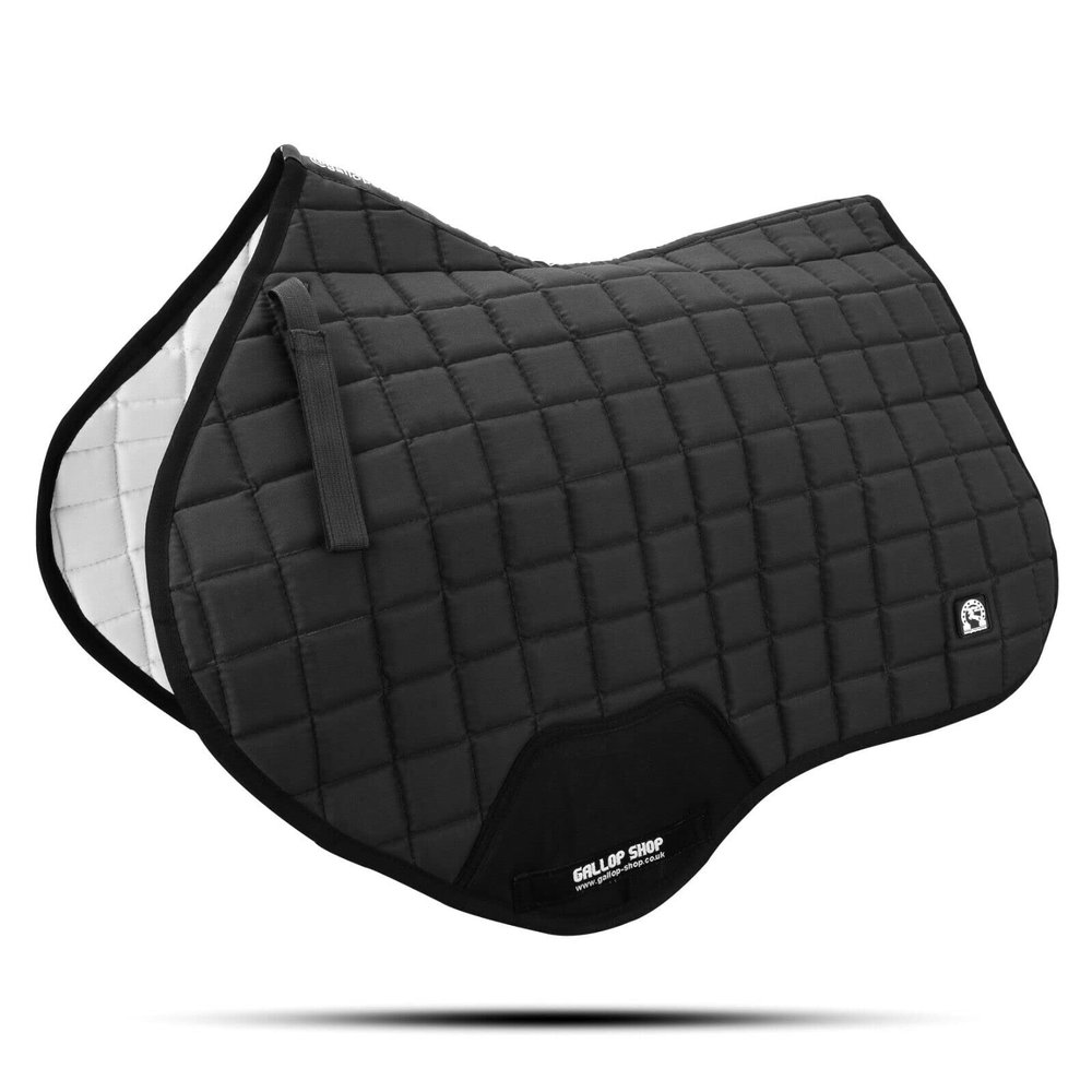 GLP Close Contact Jumping Saddle Cloth Numnah Saddle Pads (Cob/Pony, Black)