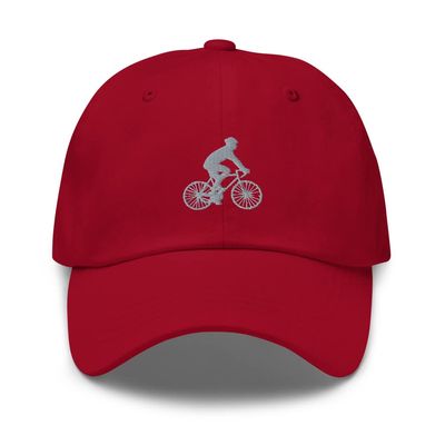 Cycling hat, embroidered unisex baseball hat, Cycling gifts, Cycling cap.