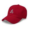 Cycling hat, embroidered unisex baseball hat, Cycling gifts, Cycling cap. view 3