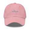 Canoeing hat, Embroidered Unisex Baseball hat, Canoeing Gifts, Canoeing Cap. Pink view 1