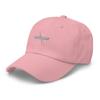 Canoeing hat, Embroidered Unisex Baseball hat, Canoeing Gifts, Canoeing Cap. Pink view 3