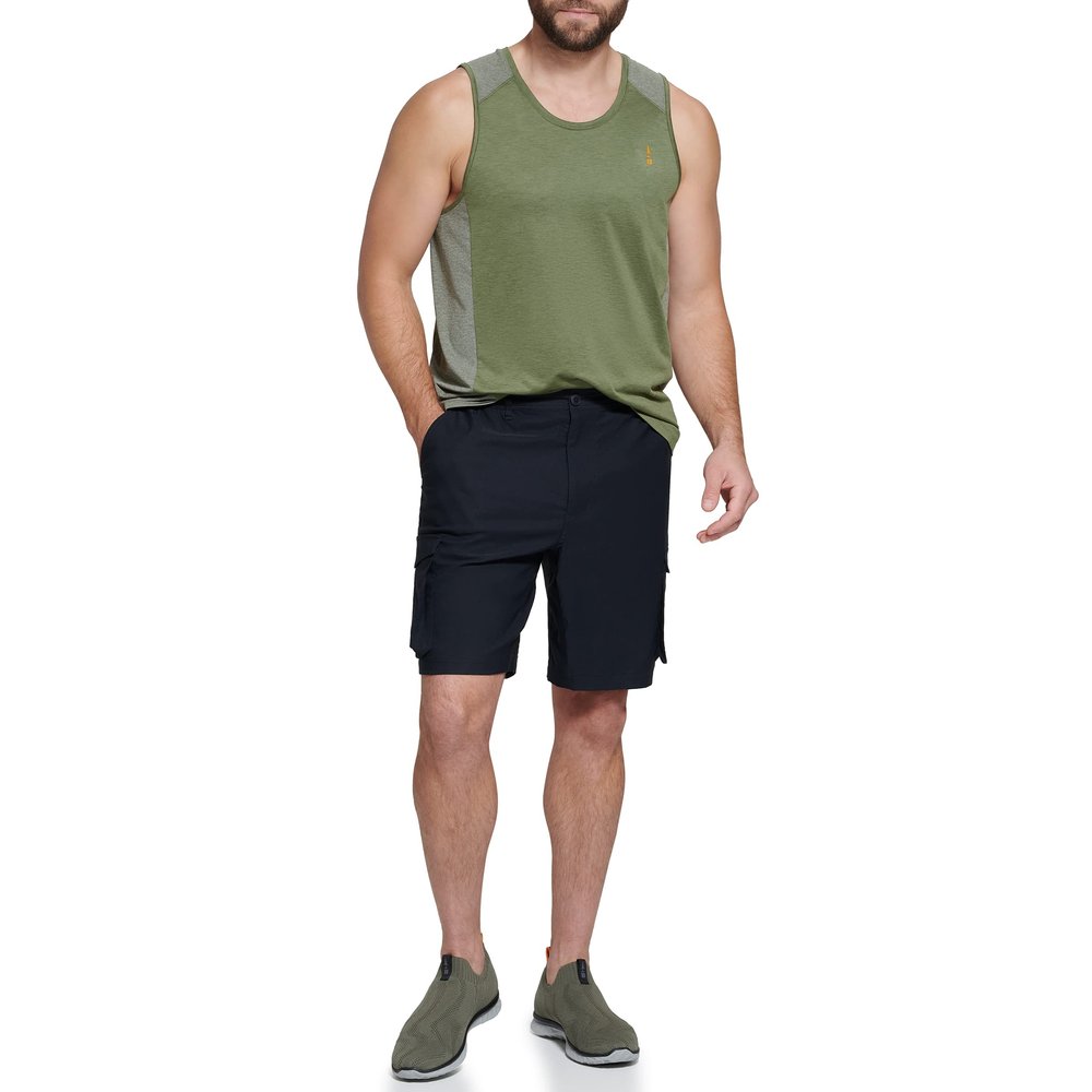 BASS OUTDOOR Men's Pullover Men's Knit Tank TOP,DP Lime, XL