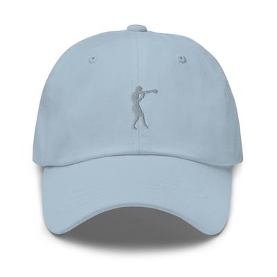 Boxing hat, Embroidered Unisex Baseball hat, Boxing Gifts, Boxing Cap. Light Blue