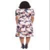 London Times Women's Dresses Puff Sleeve Satin Midi Tie Waist Office Shower Guest of Wedding view 4