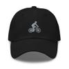 Cycling hat, Embroidered Unisex Baseball hat, Cycling Gifts, Cycling Cap. Black