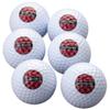 Fox Valley Traders Personalized White Golf Balls Set of 6 - Gifts for Birthdays, Stocking Stuffers, Party Favors - Buffalo Plaid Design view 1