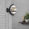 The Fan-Brand NCAA Purdue Boilermakers - Oval Rotating Lighted Wall Sign - Football, Basketball & Baseball College Sports Dcor - Office, Game Room, Fan Cave & Garage - USA Made view 4