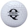 Fox Valley Traders Personalized White Golf Balls Set of 6 - Gifts for Birthdays, Stocking Stuffers, Party Favors - Serif Name and Initial Design view 3