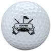 Fox Valley Traders Personalized White Golf Balls Set of 6 - Gifts for Birthdays, Stocking Stuffers, Party Favors - Golf Club Banner Design view 3